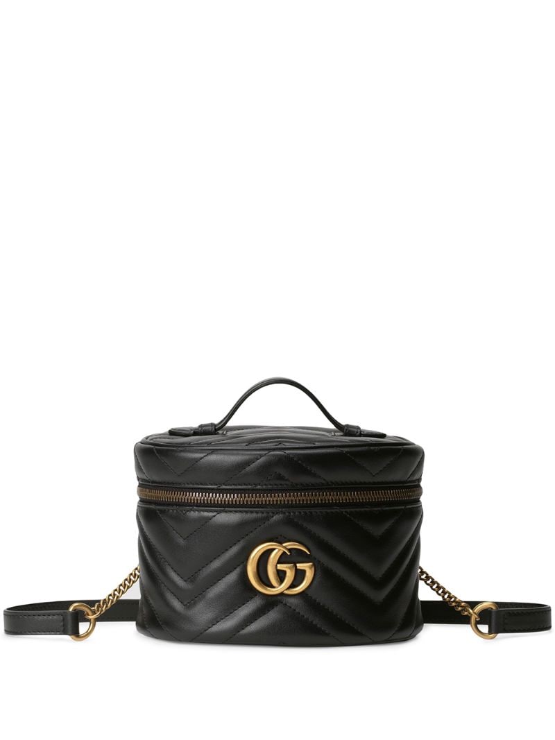 Gucci - GG Marmont mini backpack - women - Leather/metal/Microfibre - One Size - Black