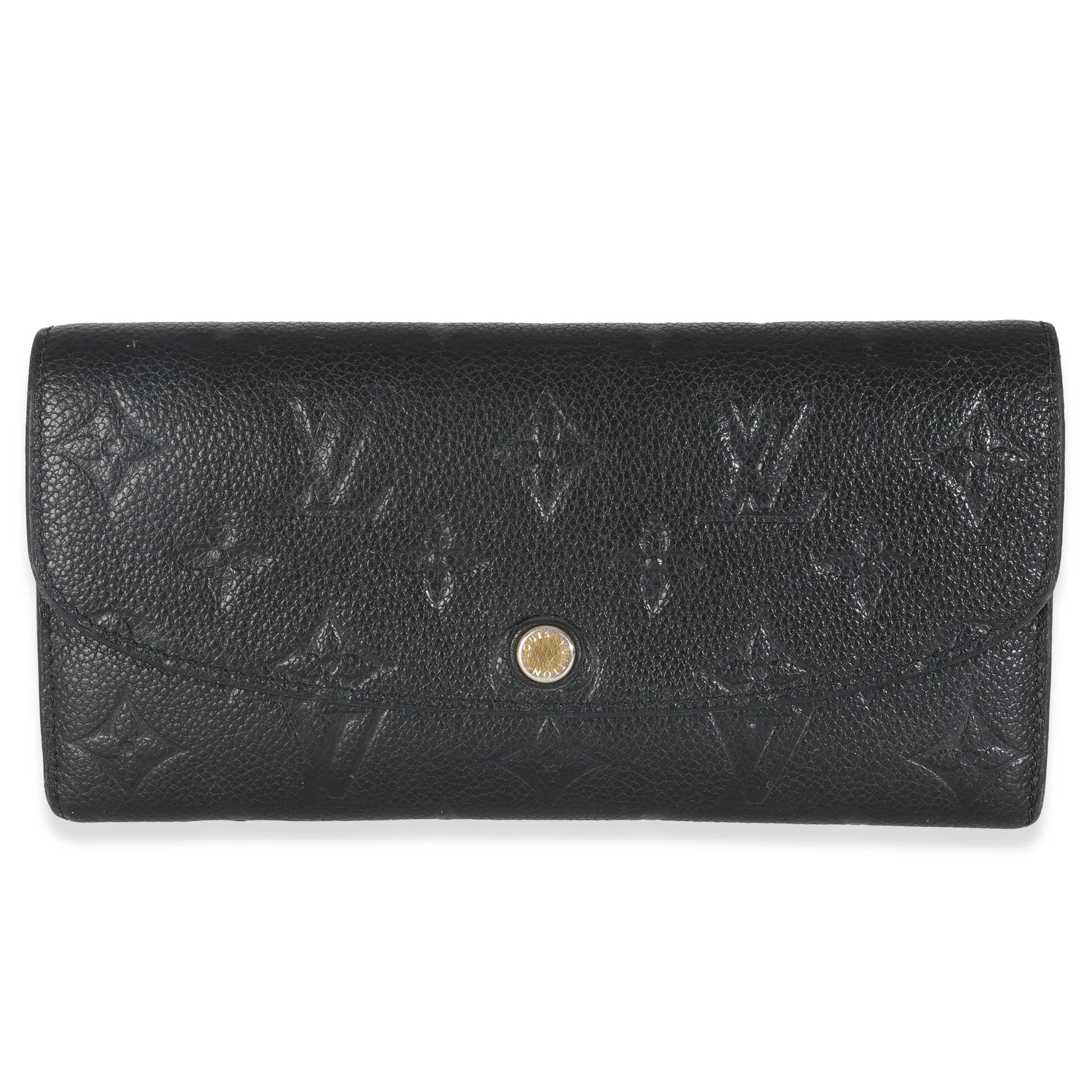 Louis Vuitton Empreinte Emilie Monogram Black Wallet Case
