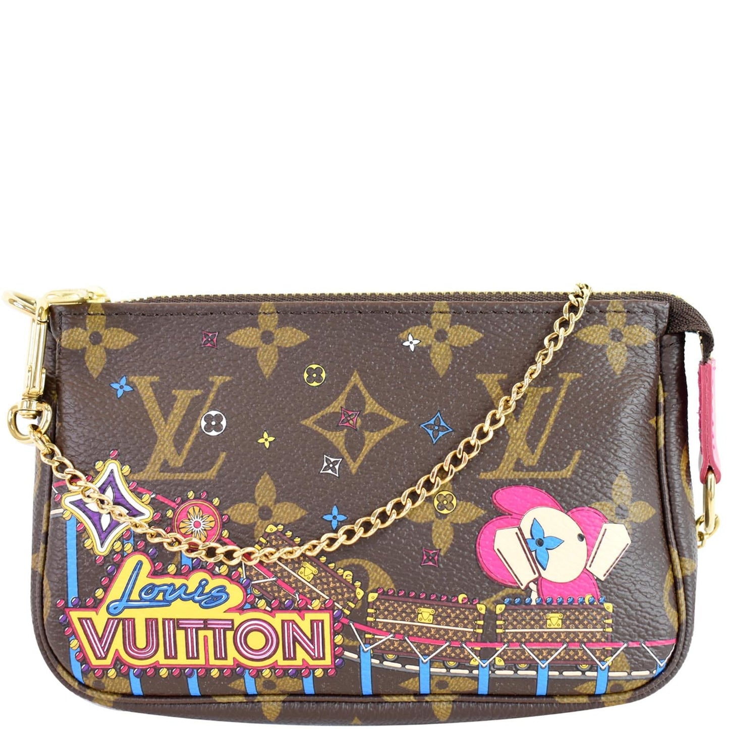 Louis Mini Pochette Christmas Accessoires Pouch Shoulder Canvas Monogram Shoulder Bag