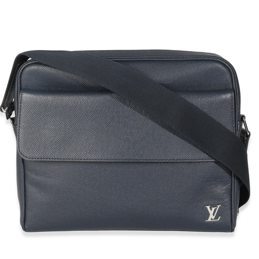 Louis Vuitton Taiga Alex Messenger Navy Crossbody Bag