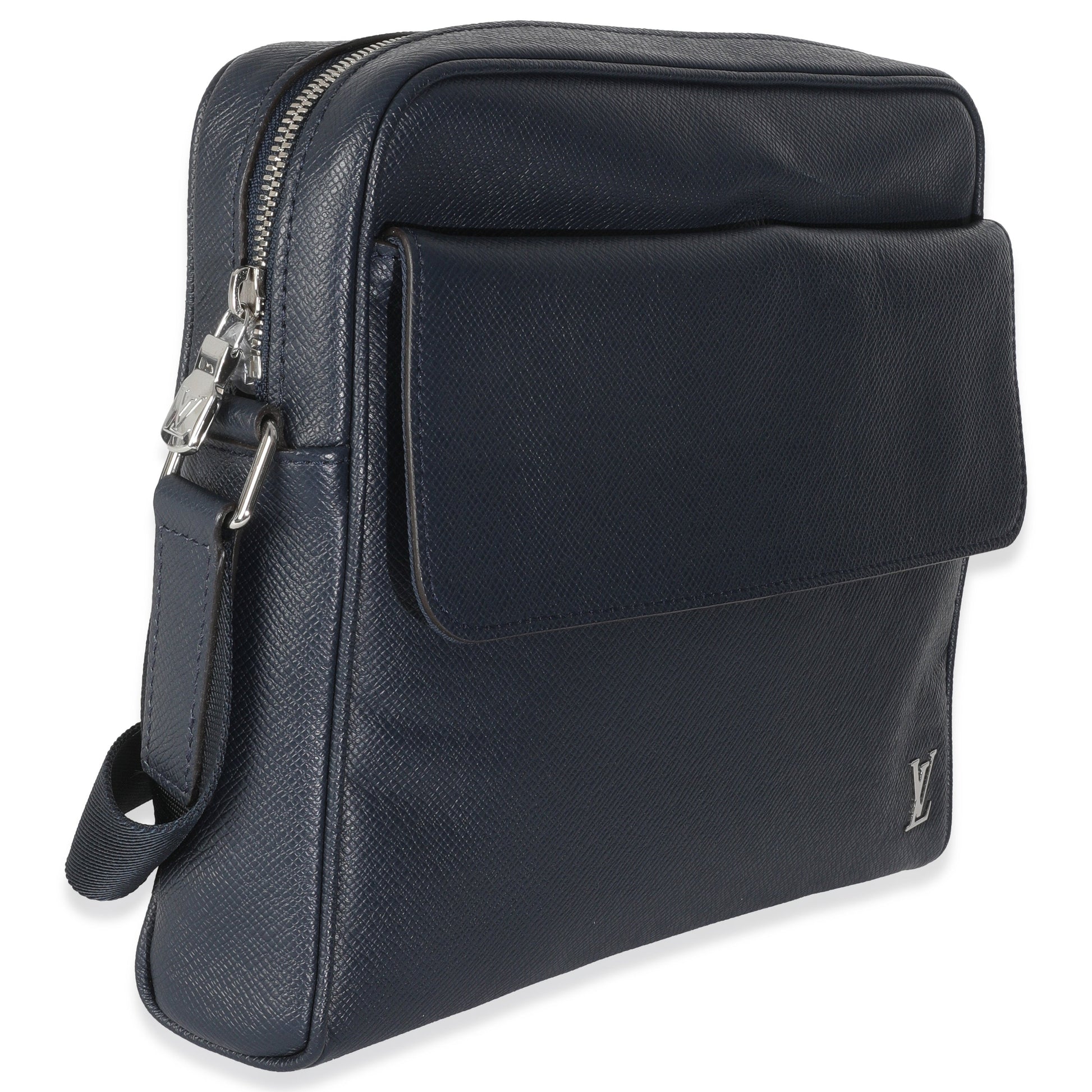 Louis Vuitton Taiga Alex Messenger Navy Crossbody Bag