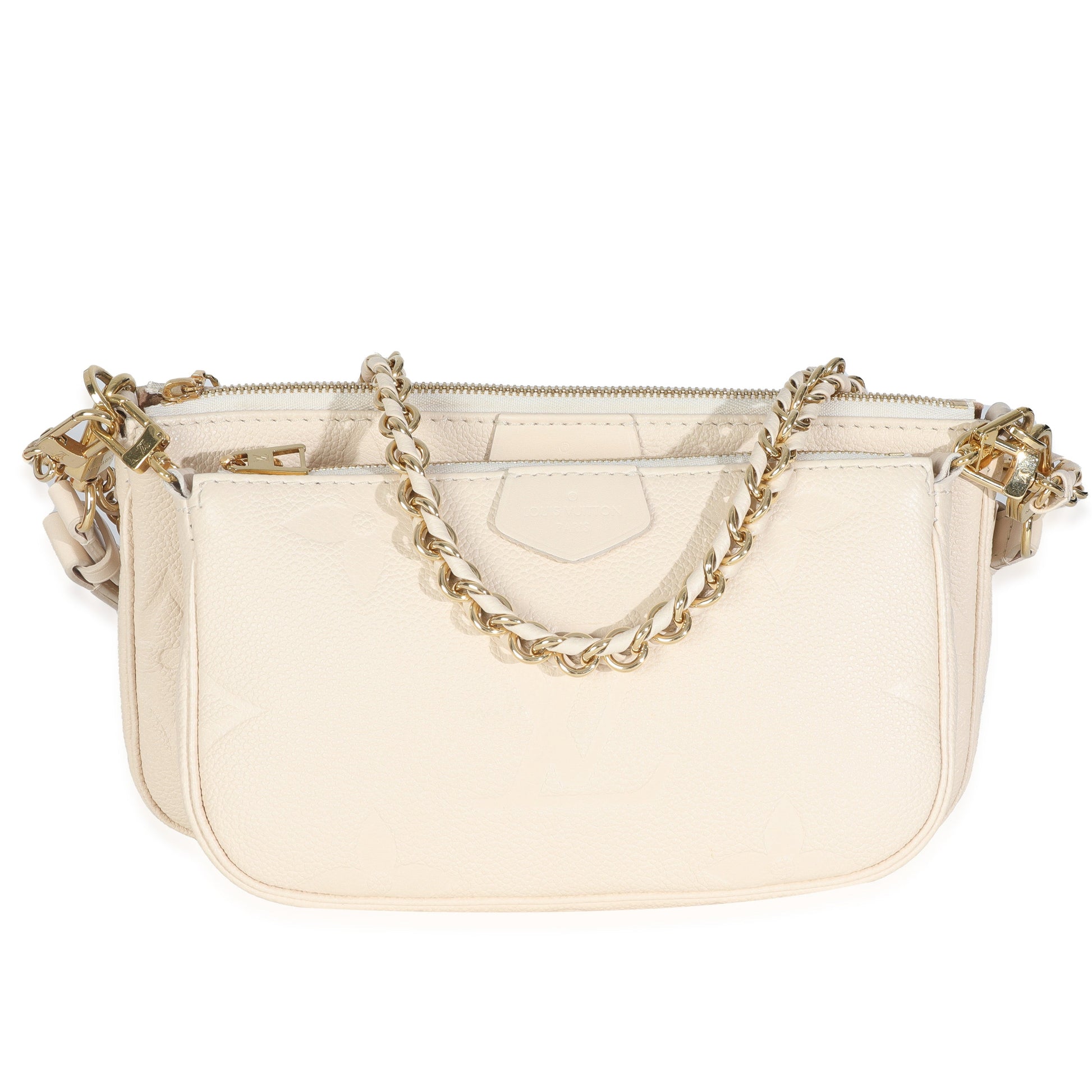 Louis Vuitton Giant Empreinte Multi Pochette Accessoires Monogram Cream Clutch Bag