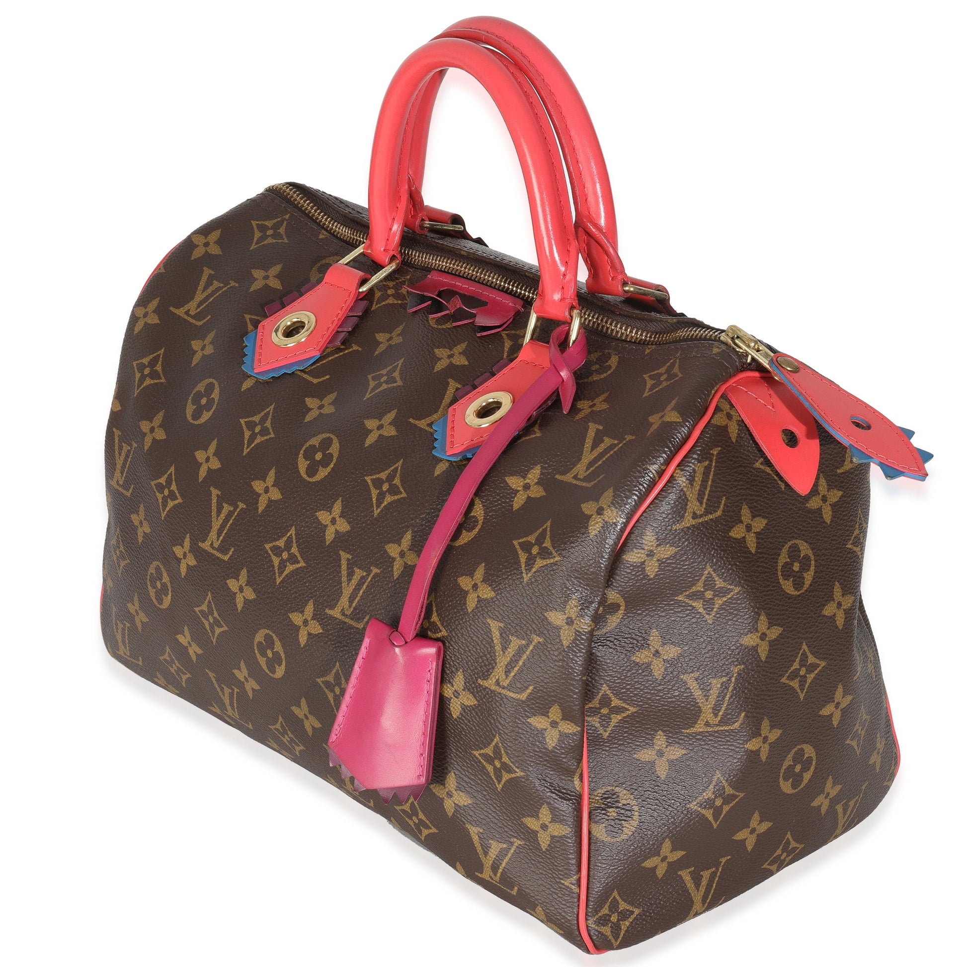Louis Vuitton Flamingo Totem Speedy 30 Monogram Canvas Tote Bag