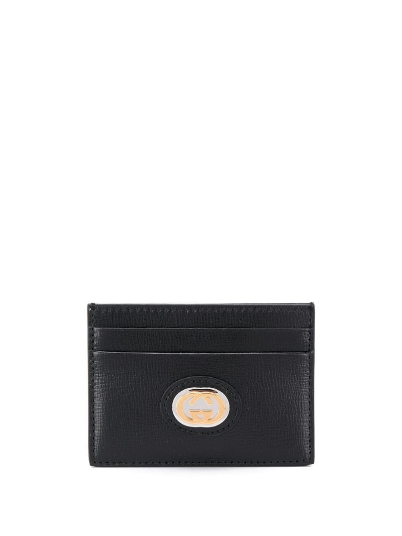 Gucci - GG logo cardholder - women - Calf Leather - One Size - Black