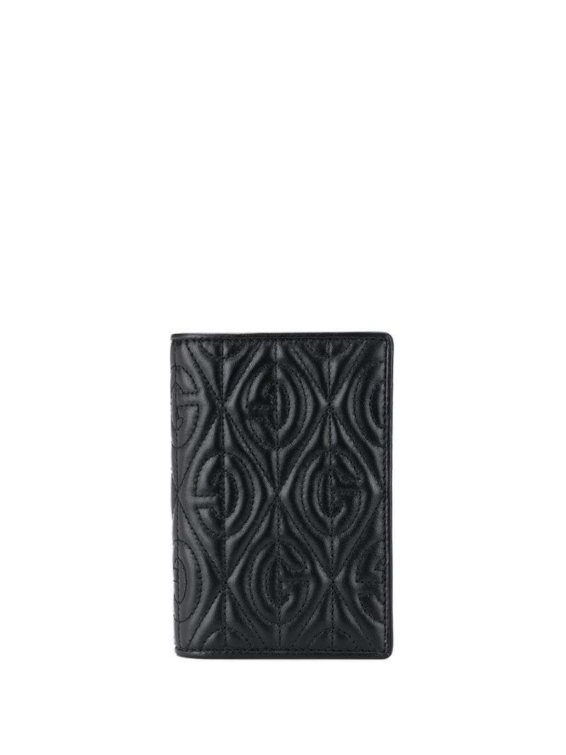 Gucci - G quilted passport holder - men - Calf Leather - One Size - Black