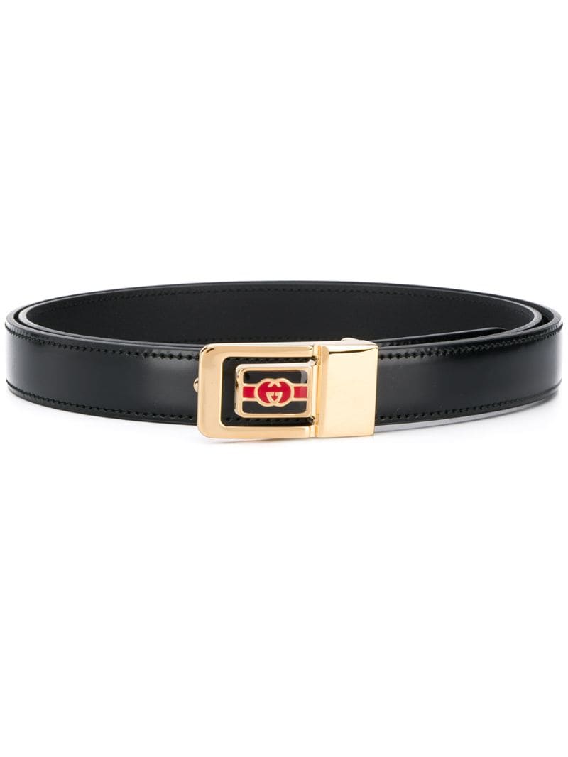 Gucci - GG buckle belt - men - Calf Leather - 95, 85, 90 - Black