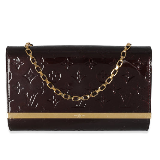Louis Vuitton Amarante Vernis Ana Monogram Clutch Bag