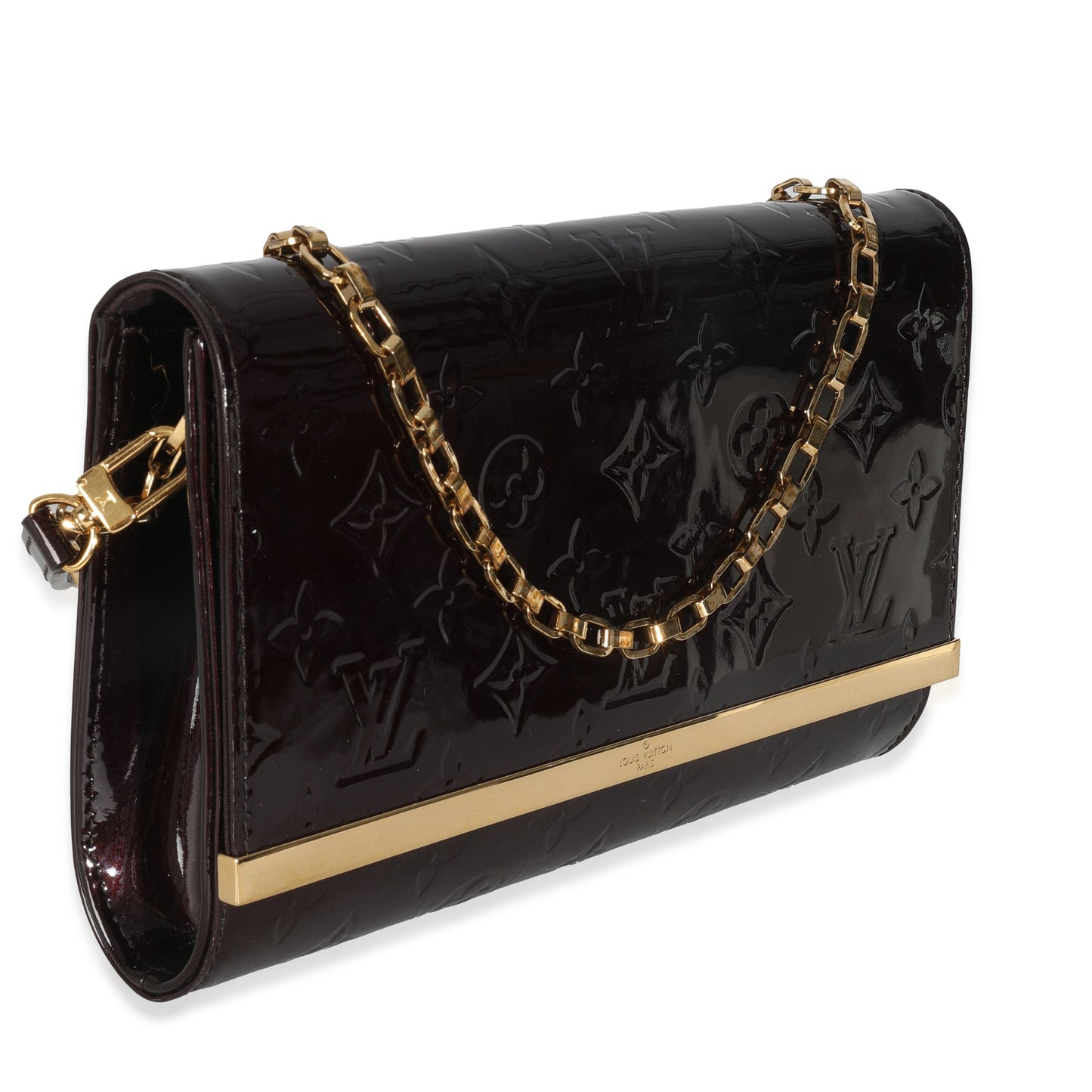 Louis Vuitton Amarante Vernis Ana Monogram Clutch Bag