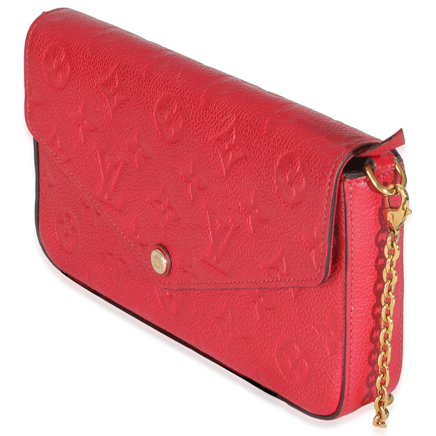 Louis Vuitton Scarlet Empreinte Felicie Pochette Monogram Clutch Bag