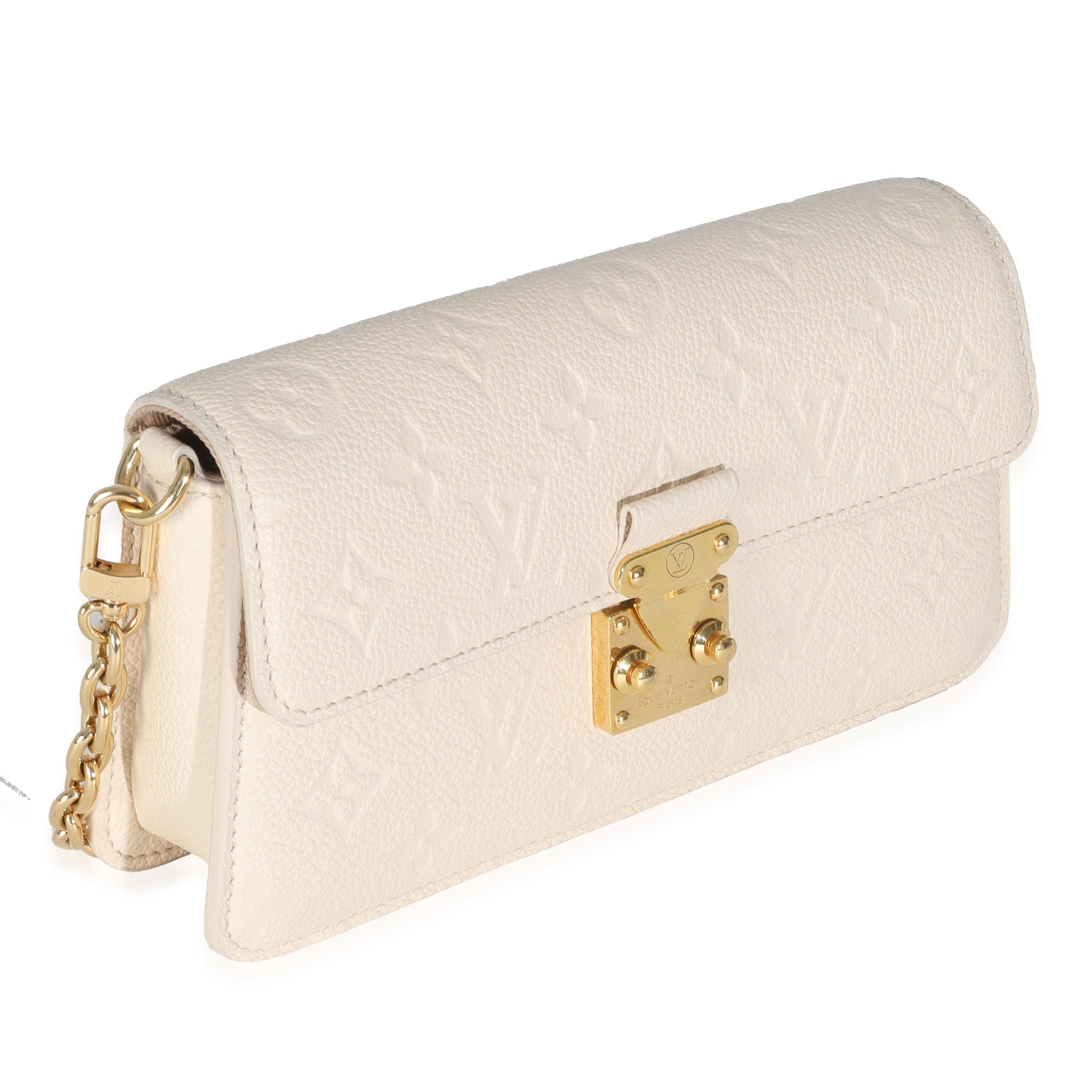 Louis Vuitton Empreinte On Metis Monogram Cream Chain Wallet Case