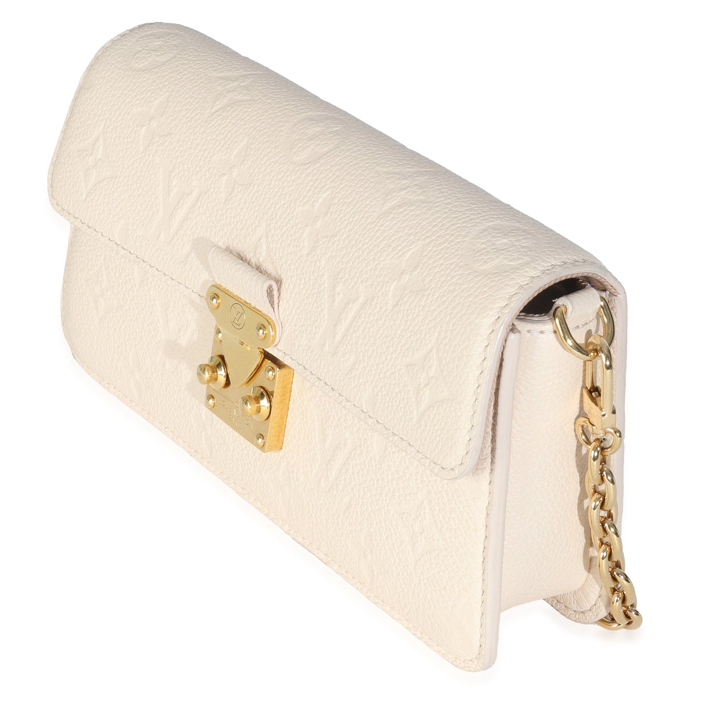 Louis Vuitton Empreinte On Metis Monogram Cream Chain Wallet Case