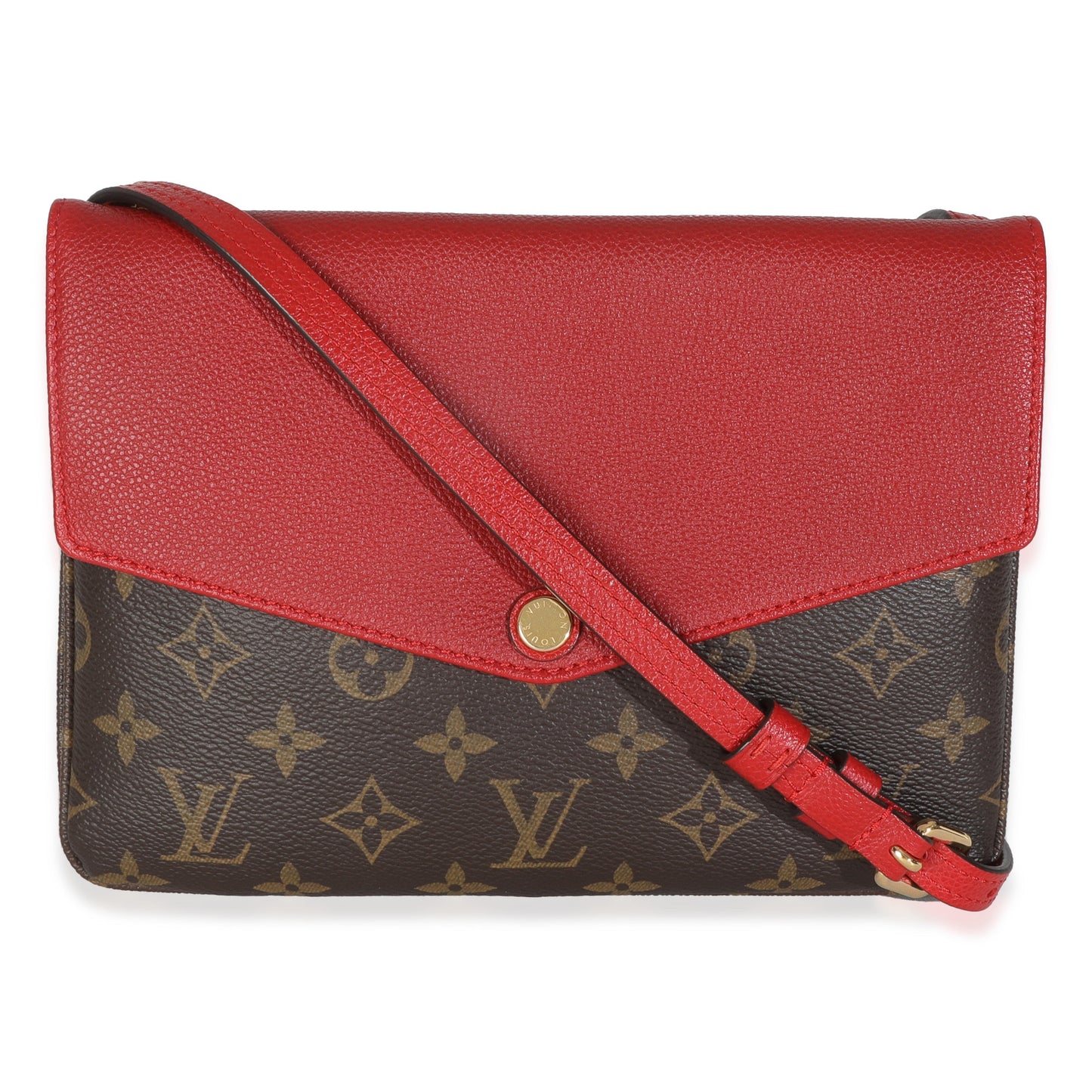 Louis Vuitton Cherry Twice Pochette Monogram Canvas Clutch Bag