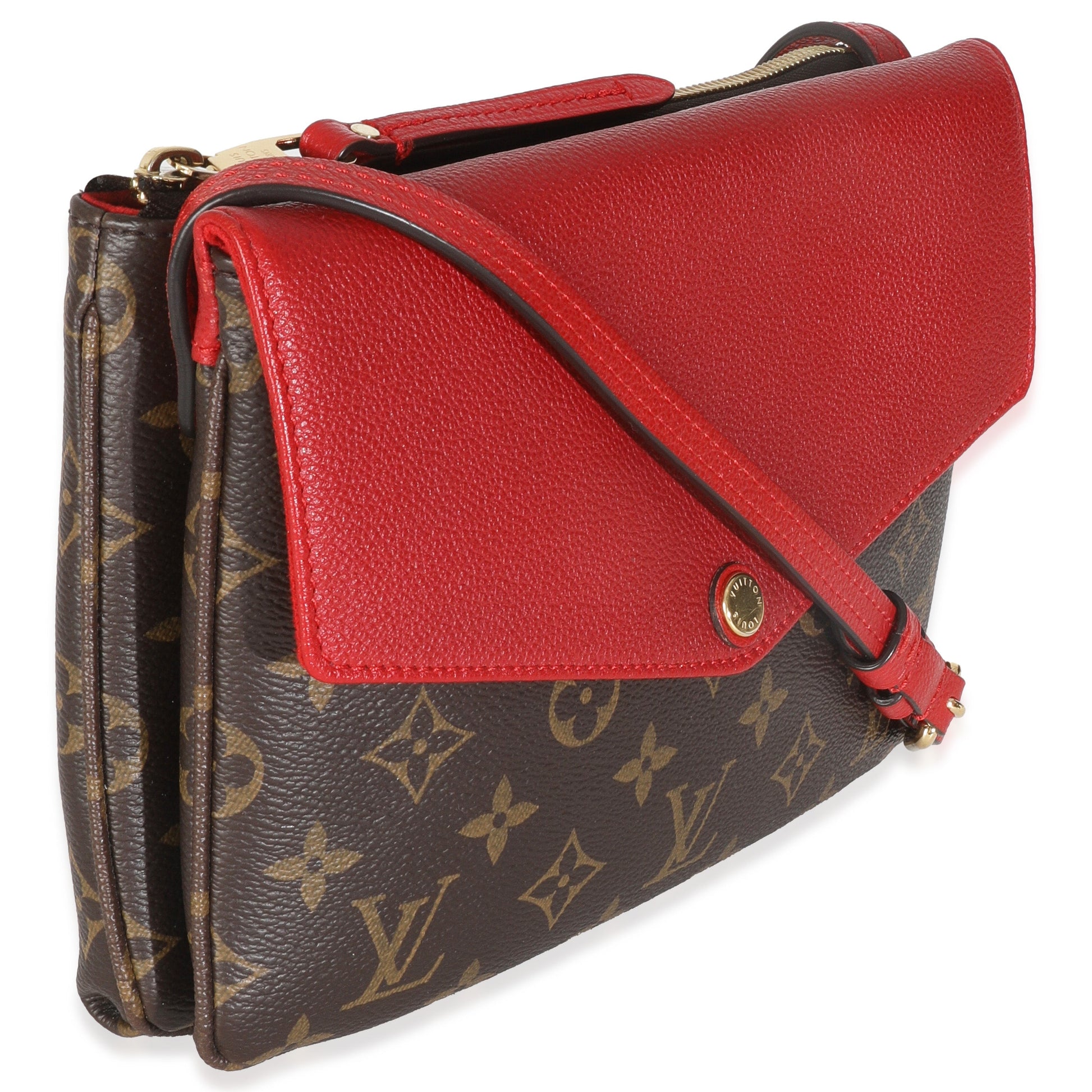Louis Vuitton Cherry Twice Pochette Monogram Canvas Clutch Bag