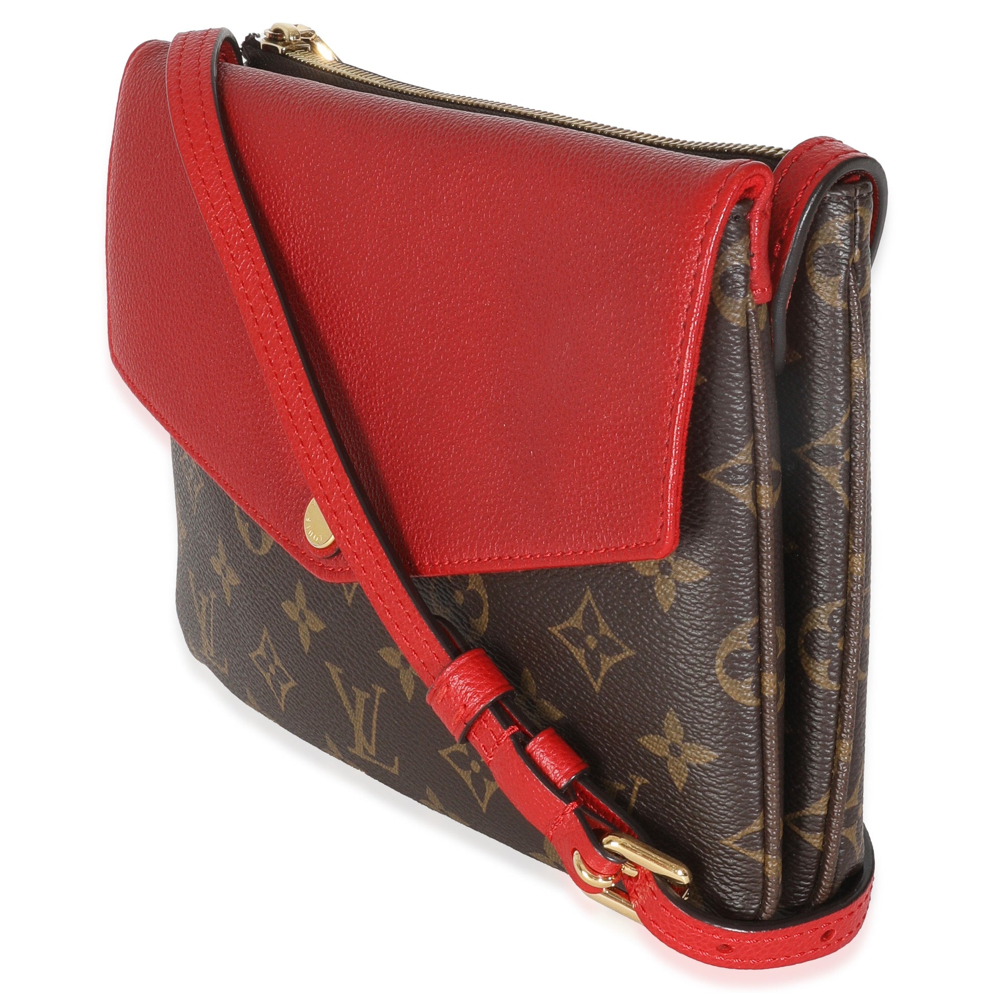 Louis Vuitton Cherry Twice Pochette Monogram Canvas Clutch Bag