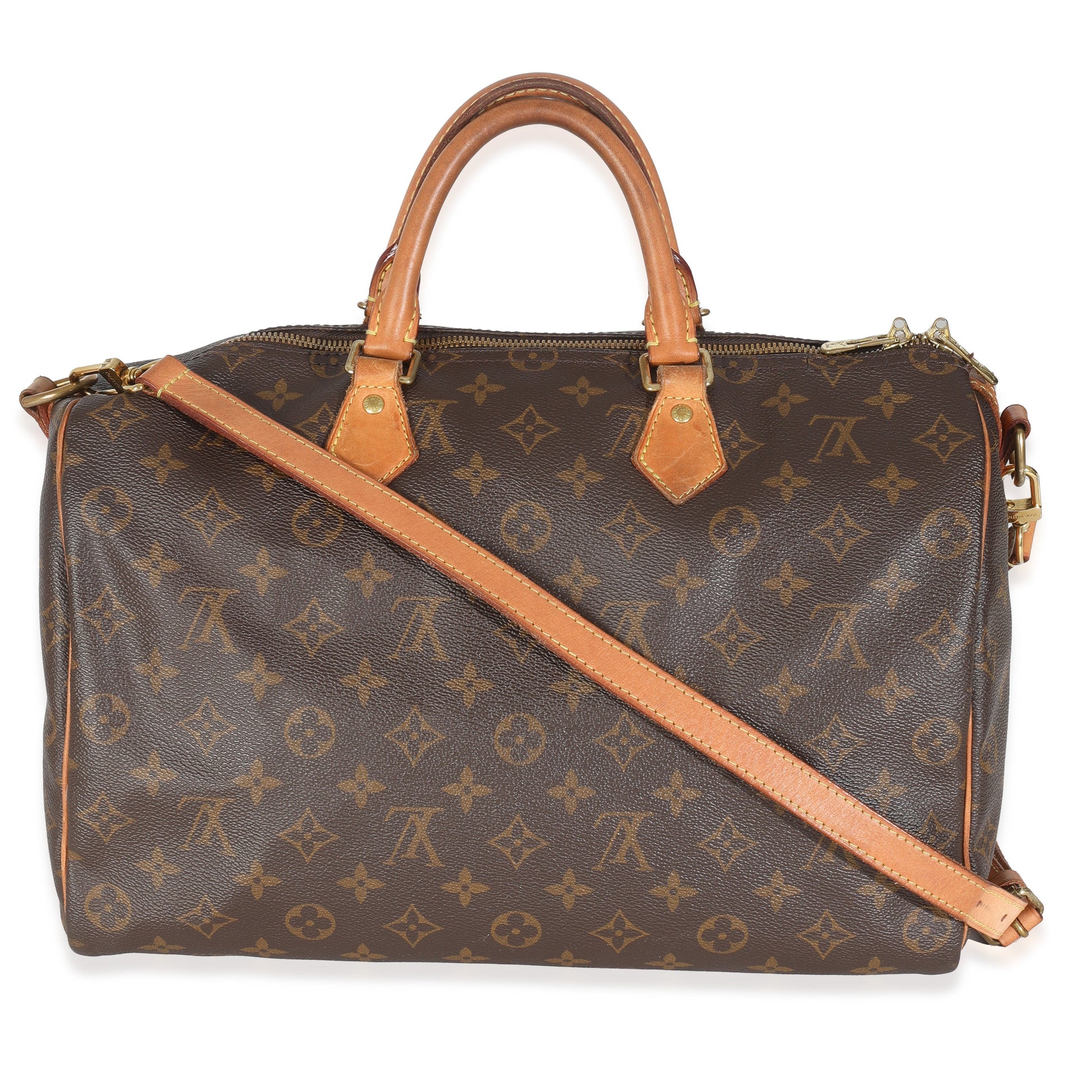 Louis Vuitton Speedy Bandouliere 35 Monogram Canvas Handbag
