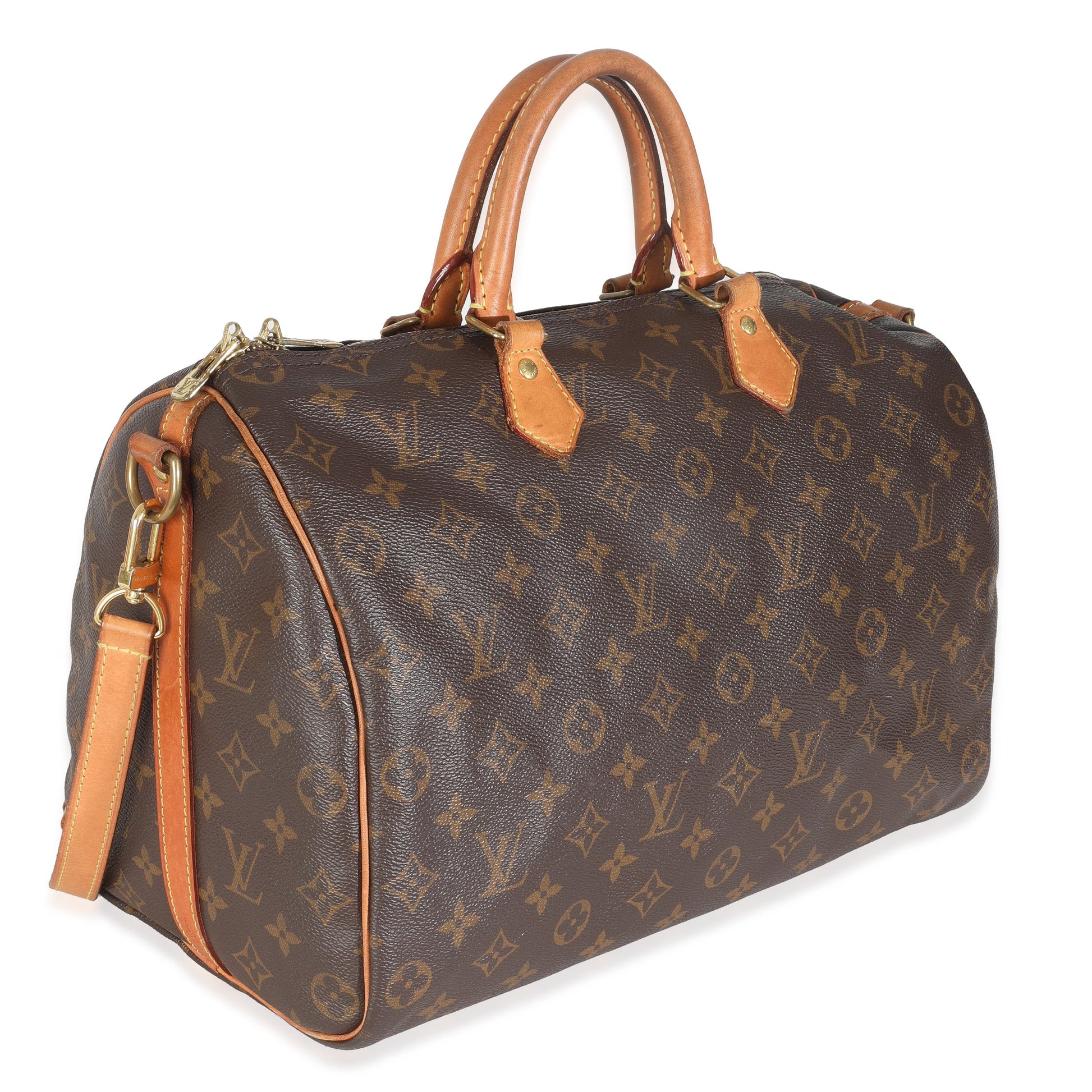 Louis Vuitton Speedy Bandouliere 35 Monogram Canvas Handbag
