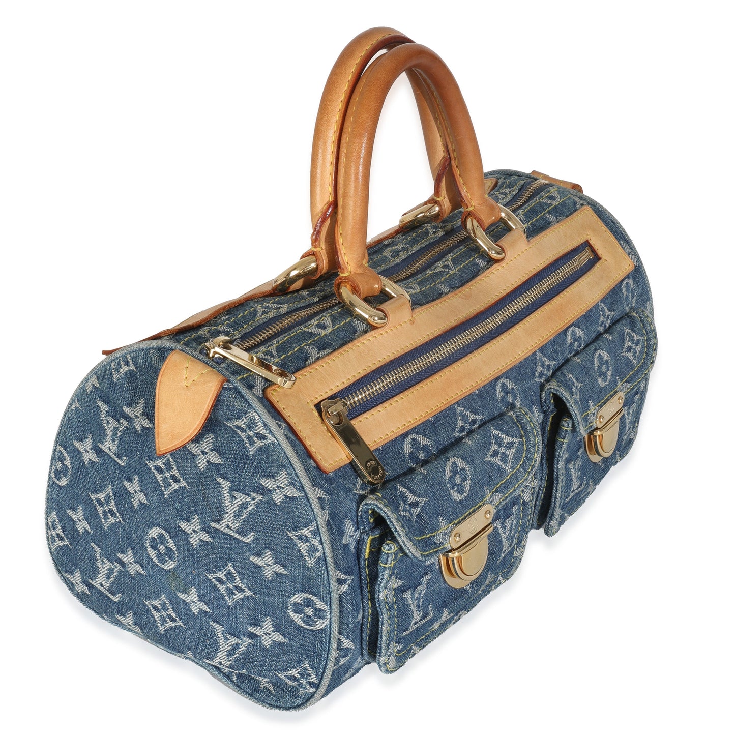 Louis Vuitton Neo Speedy Monogram Denim Blue Handbag