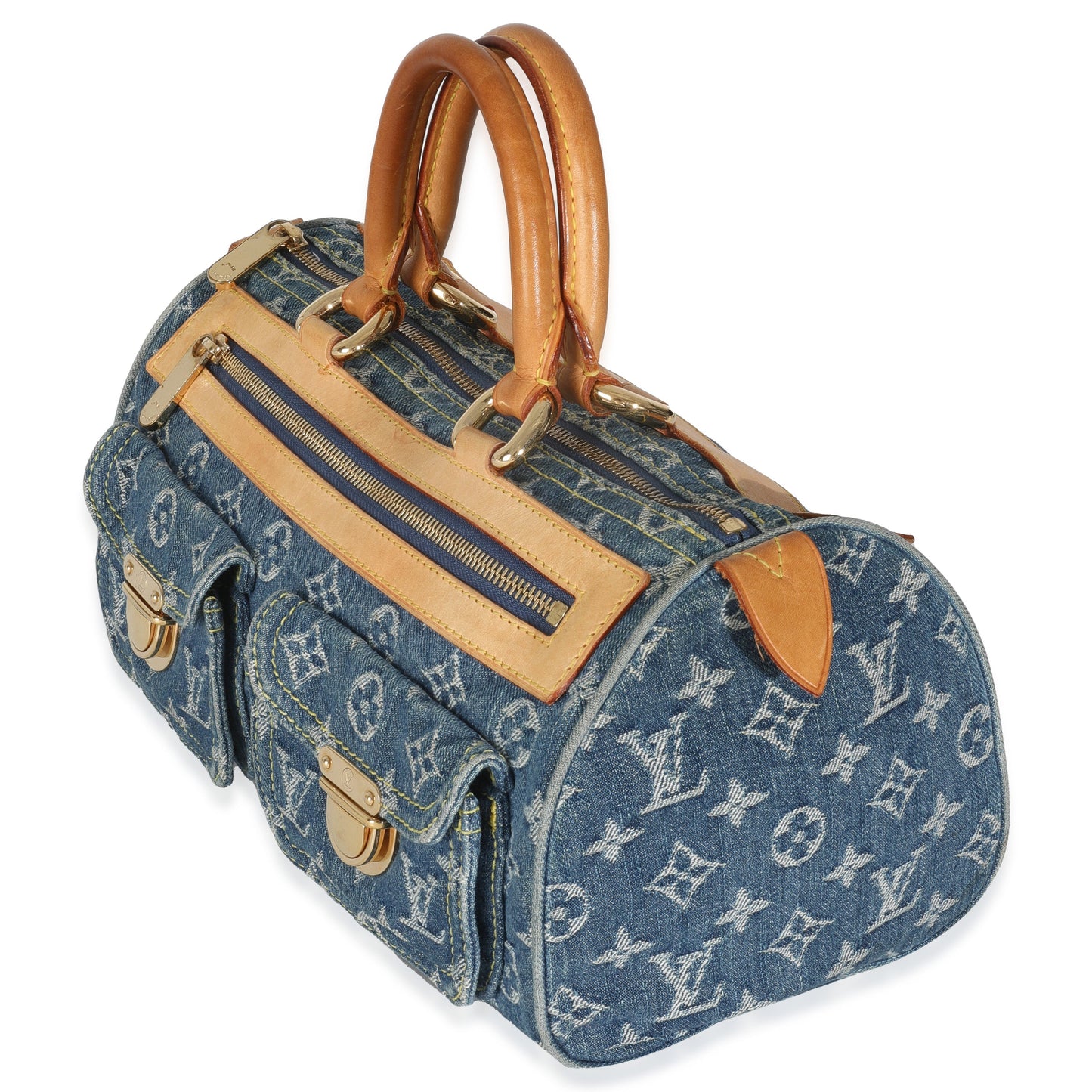 Louis Vuitton Neo Speedy Monogram Denim Blue Handbag