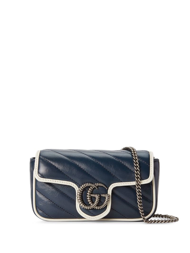 Gucci - super mini GG Marmont bag - women - Leather - One Size - Blue