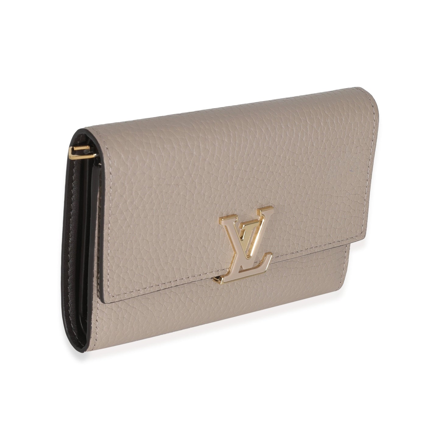 Louis Vuitton Galet Taurillon Capucines Compact Wallet Case