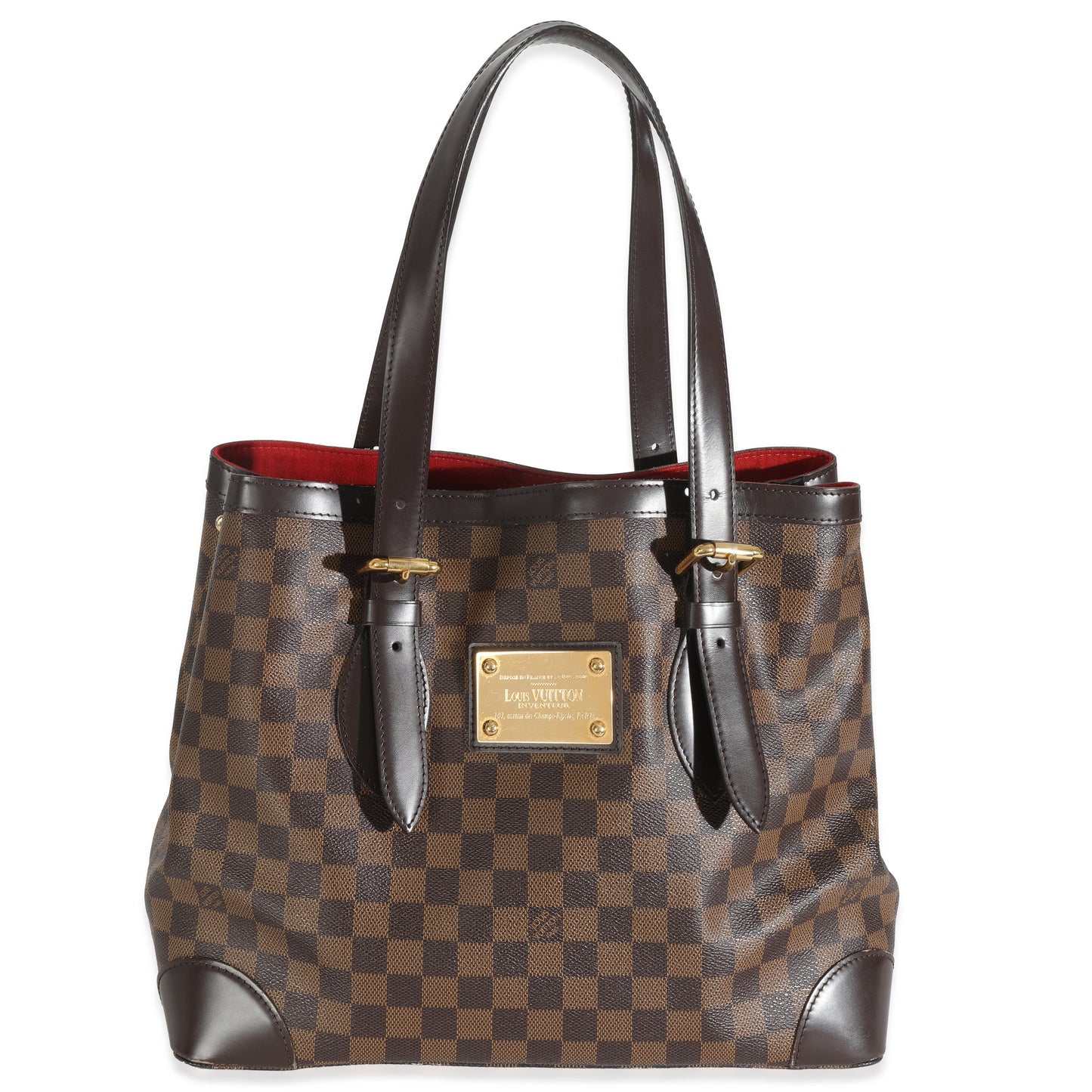 Louis Vuitton Damier Ebene Hampstead MM Canvas Handbag Hampstead Mm