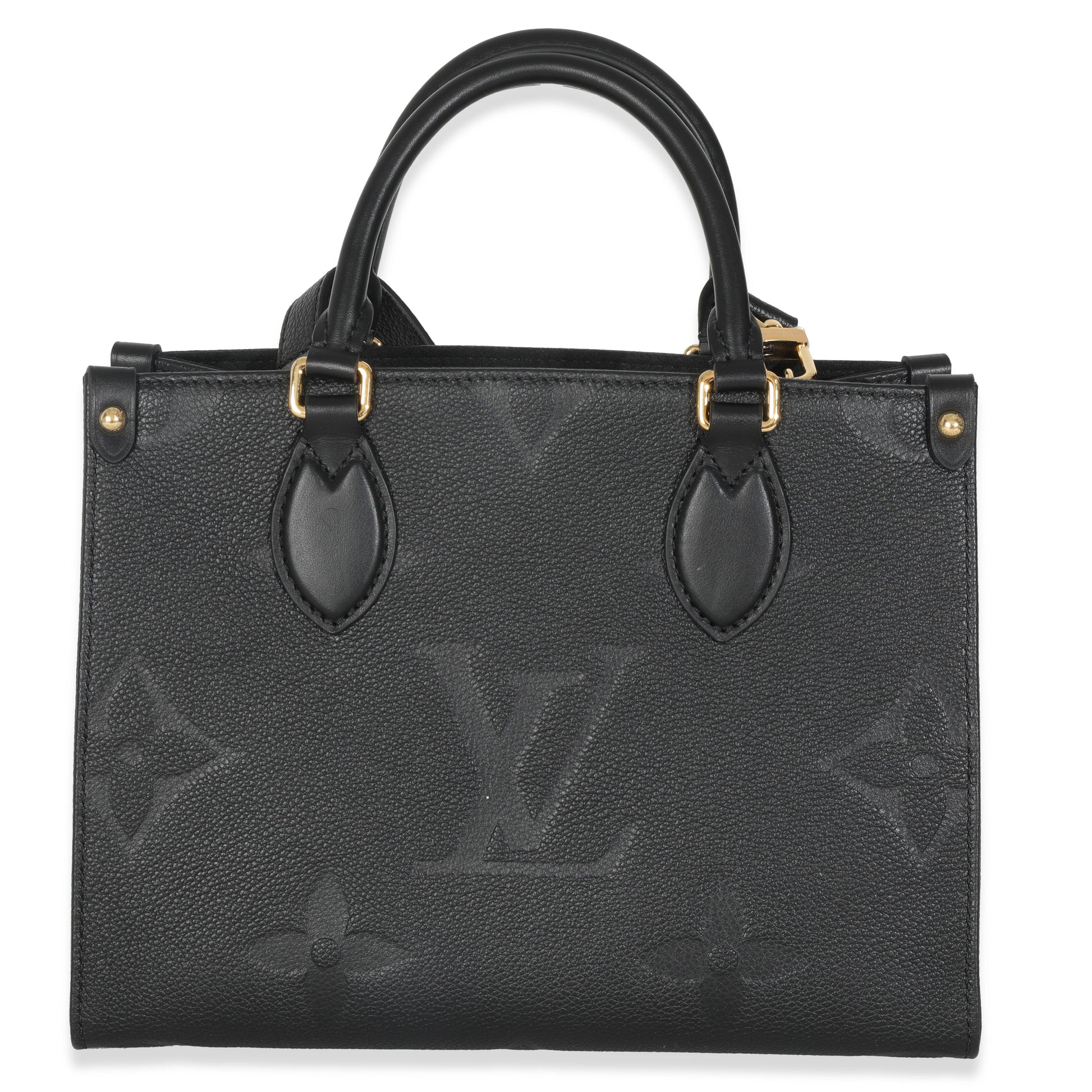 Louis Vuitton Giant Empreinte Onthego PM Monogram Black Handbag