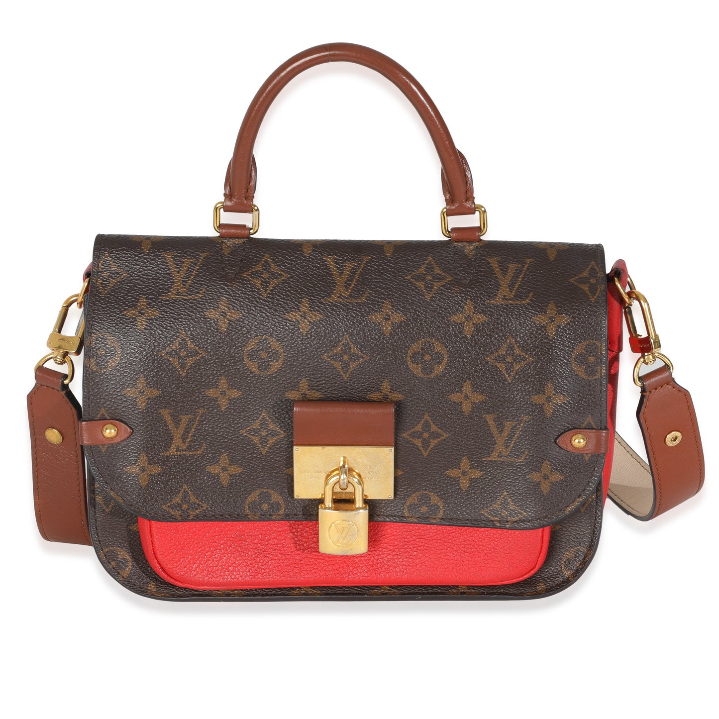 Louis Vuitton Coquelicot Vaugirard Monogram Canvas Handbag