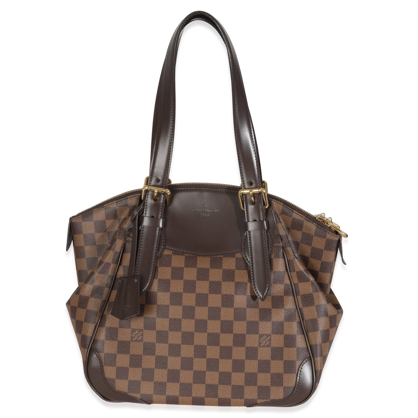 Louis Vuitton Damier Ebene Verona MM Canvas Handbag Verona Mm
