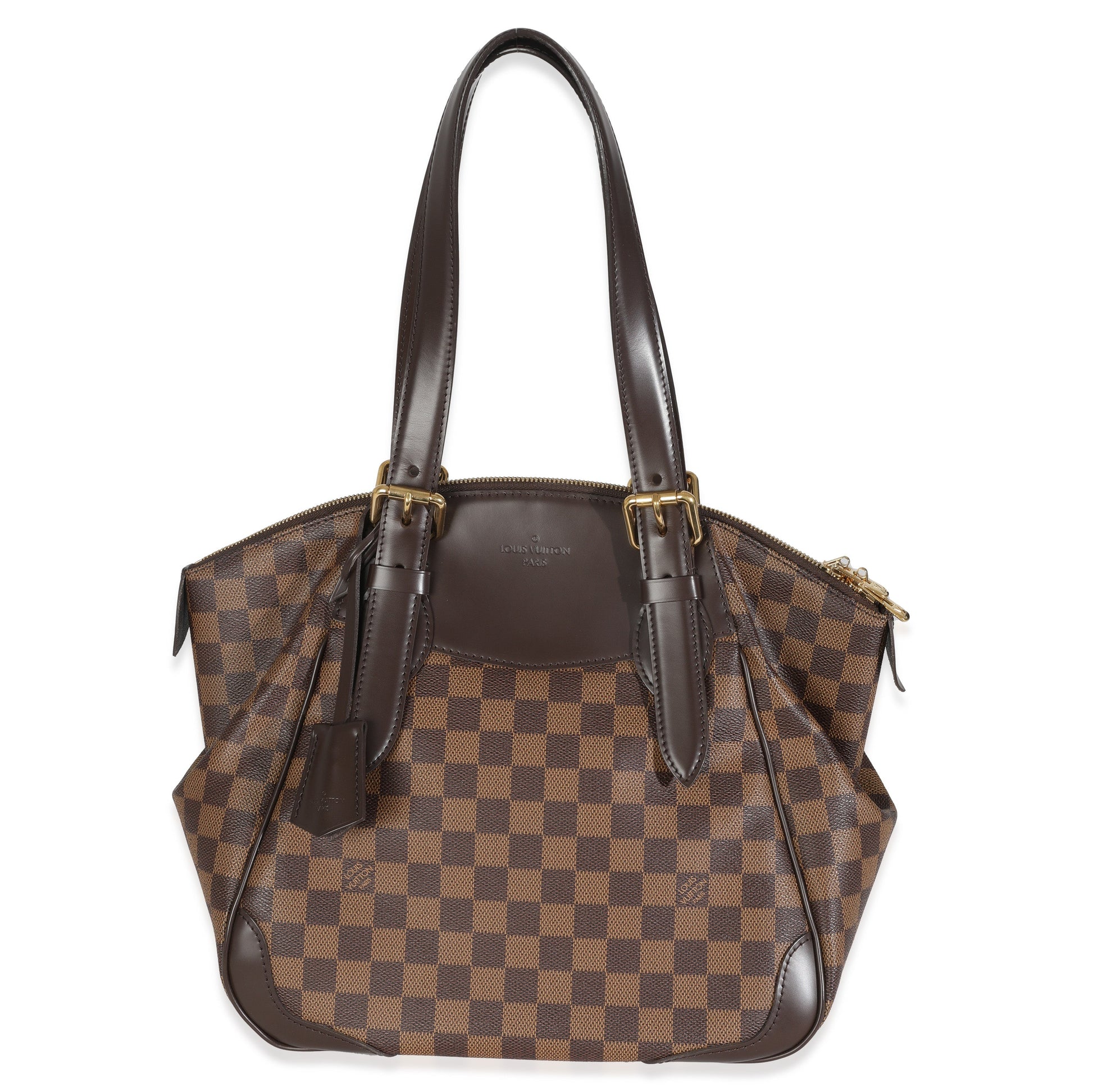 Louis Vuitton Damier Ebene Verona MM Canvas Handbag Verona Mm