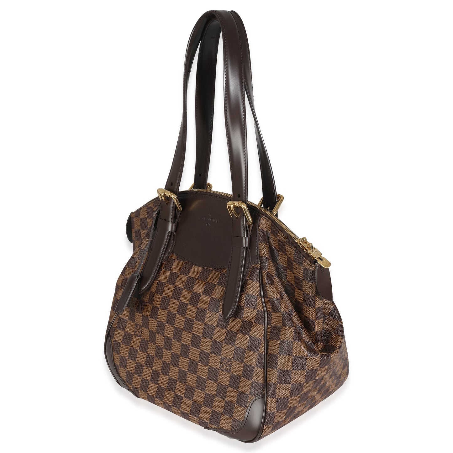 Louis Vuitton Damier Ebene Verona MM Canvas Handbag Verona Mm