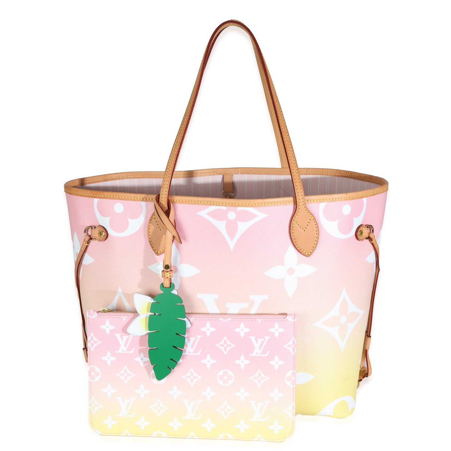 Louis Vuitton Light Giant By Pool Neverfull Monogram Canvas Pink Tote Bag