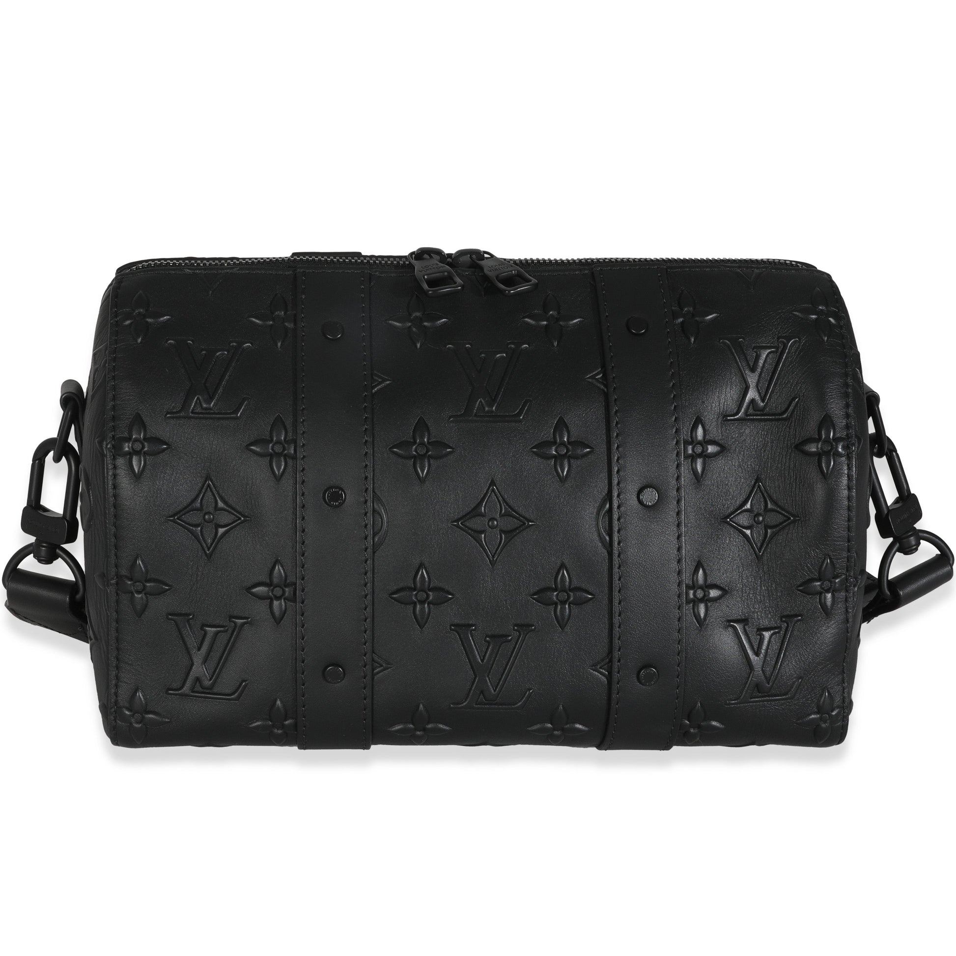 Louis Vuitton Seal City Keepall Monogram Black Handbag