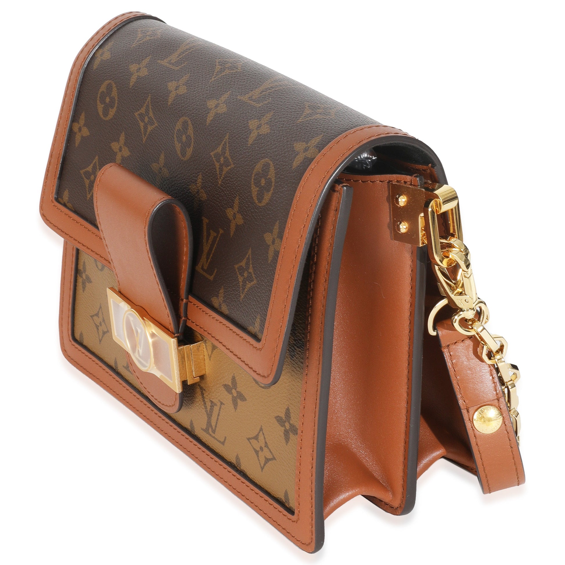 Louis Vuitton Reverse Dauphine MM Monogram Canvas Handbag