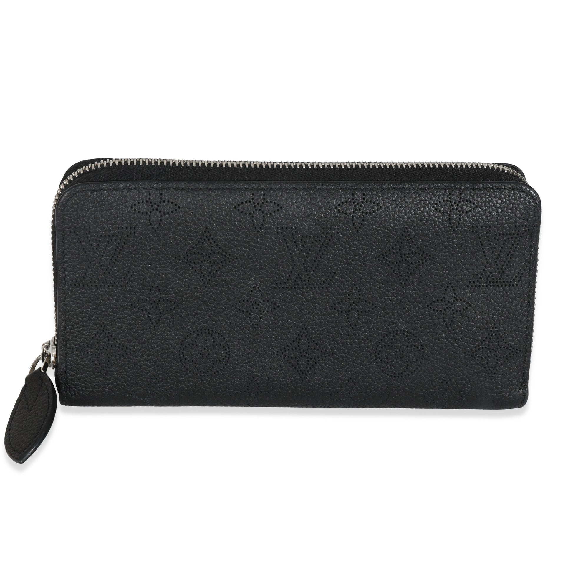 Louis Vuitton Mahina Zippy Monogram Black Wallet Case