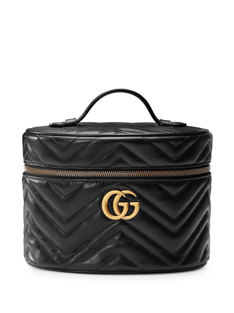 Gucci - GG Marmont small cosmetic case - women - Leather/Nylon - One Size - Black