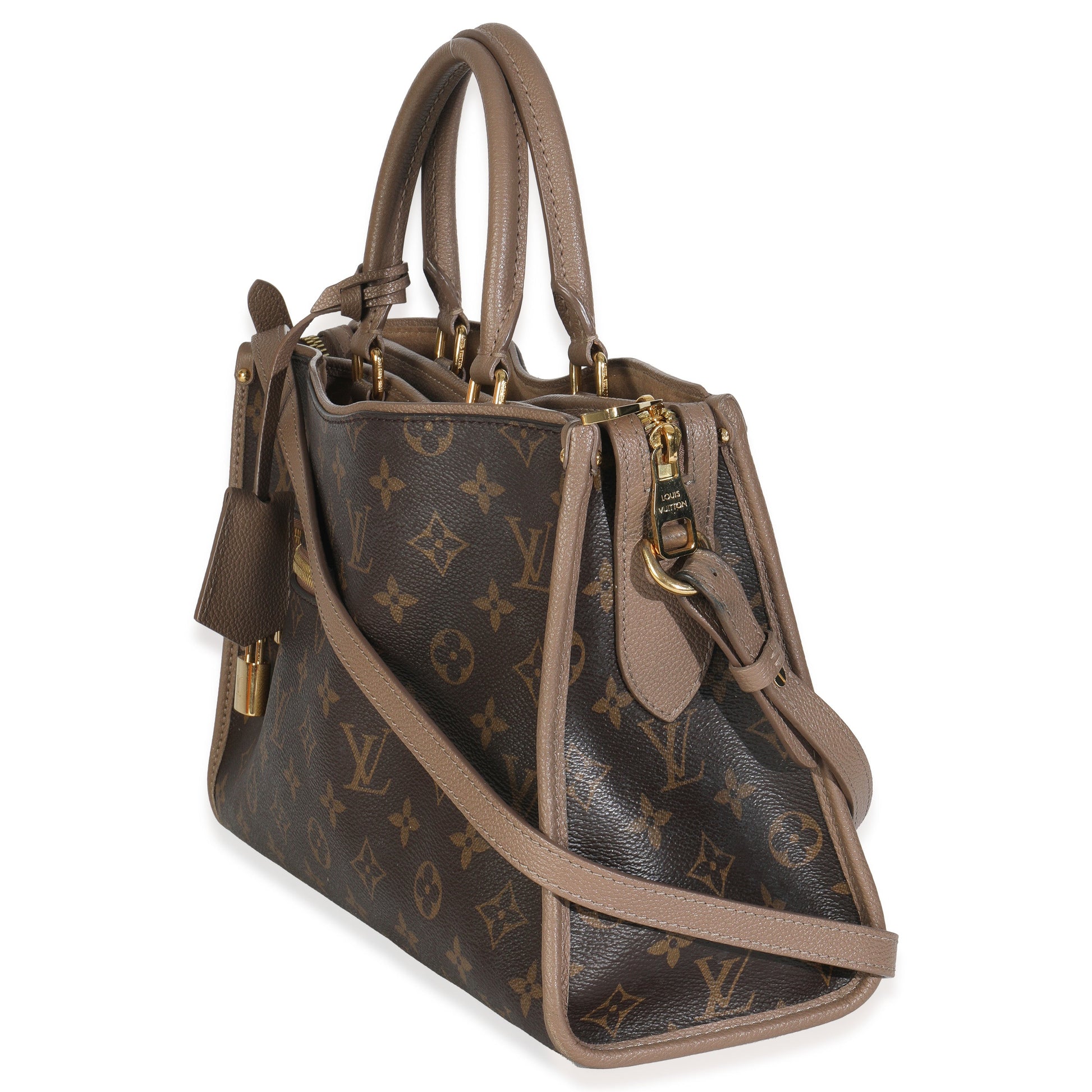 Louis Vuitton Taupe Glace Popincourt NM Monogram Canvas Handbag
