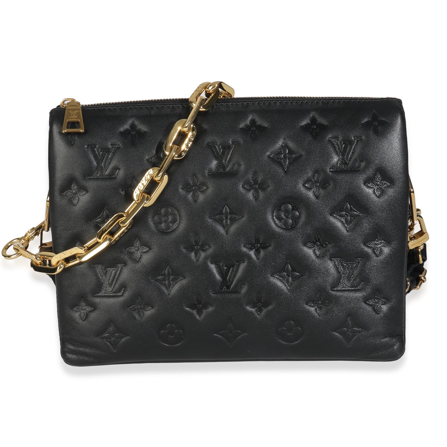 Louis Vuitton Embossed Coussin PM Monogram Lambskin Black Handbag Pm 1