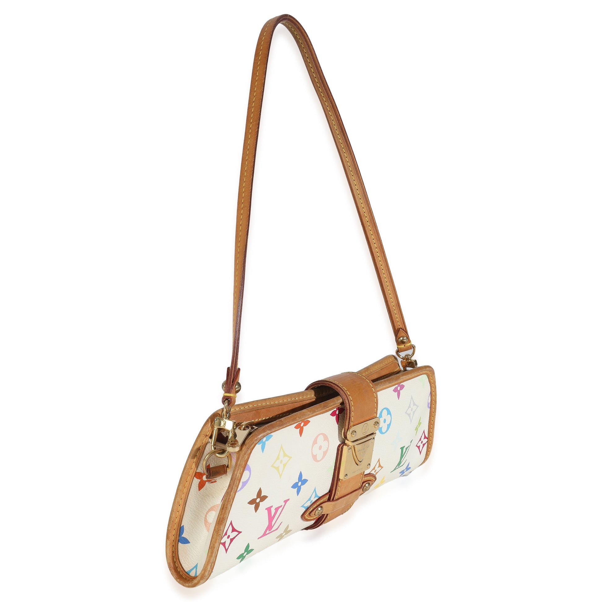 Louis Vuitton Shirley Monogram Canvas White Multicolor Handbag