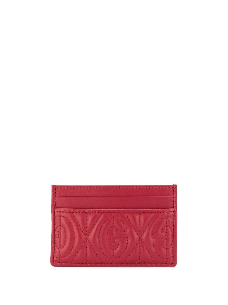 Gucci - G quilted cardholder - men - Calf Leather - One Size - Red