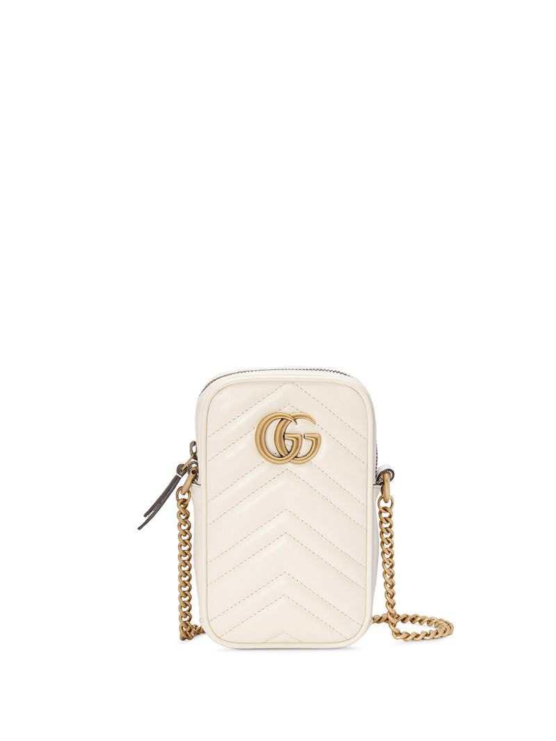 Gucci - GG Marmont mini bag - women - Leather/Polyester/Microfibre - One Size - White