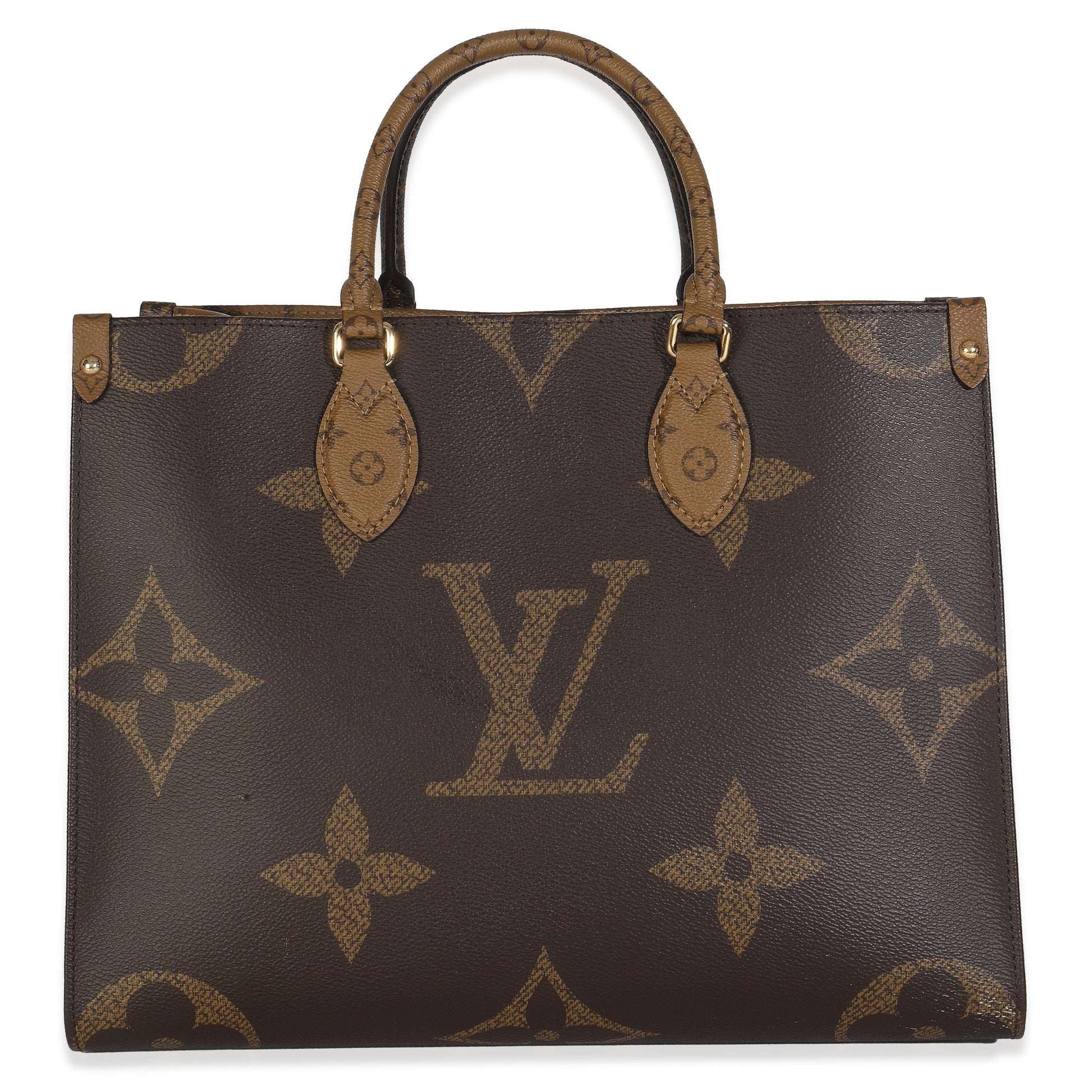 Louis Vuitton Reverse Onthego MM Monogram Canvas Handbag Onthego Mm