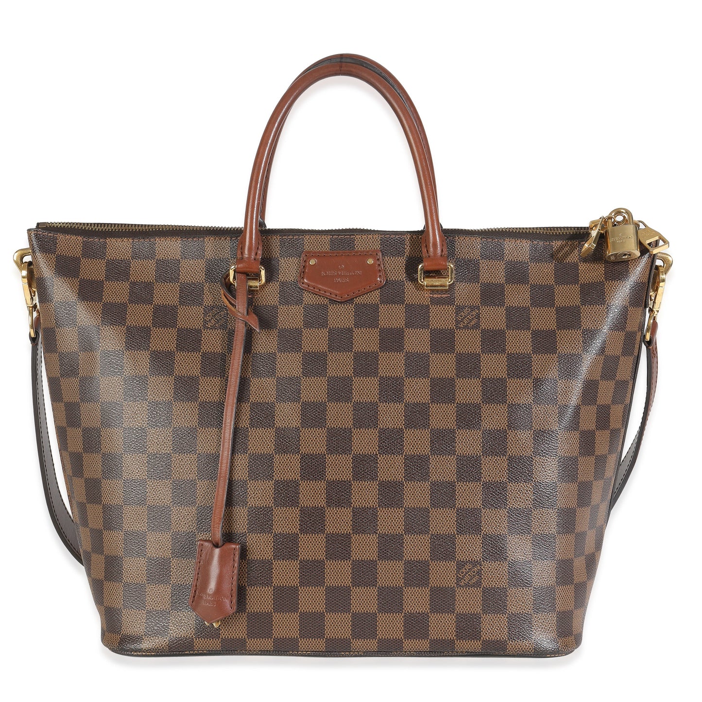 Louis Vuitton Damier Ebene Belmont Canvas Handbag