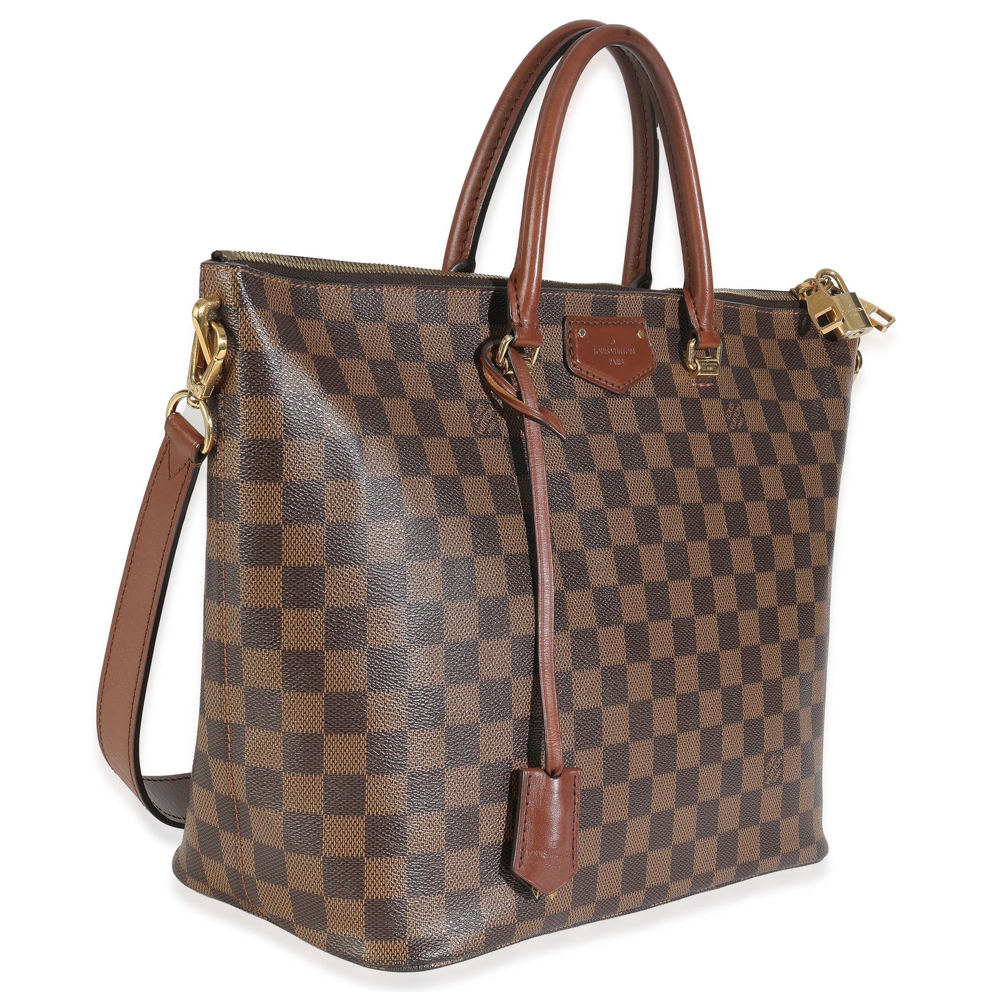Louis Vuitton Damier Ebene Belmont Canvas Handbag