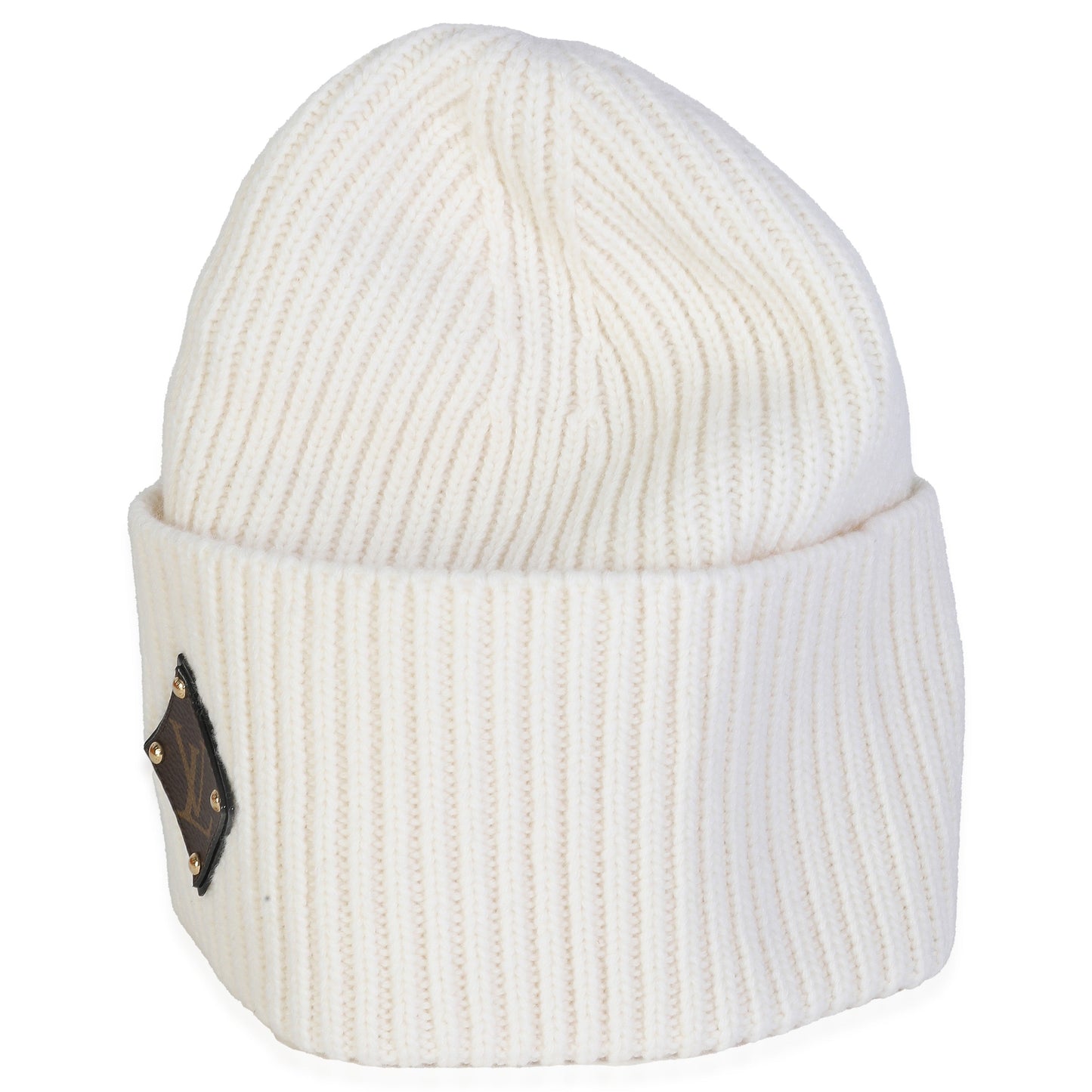 Louis Vuitton Ivory WoolInitials Beanie Monogram Hat