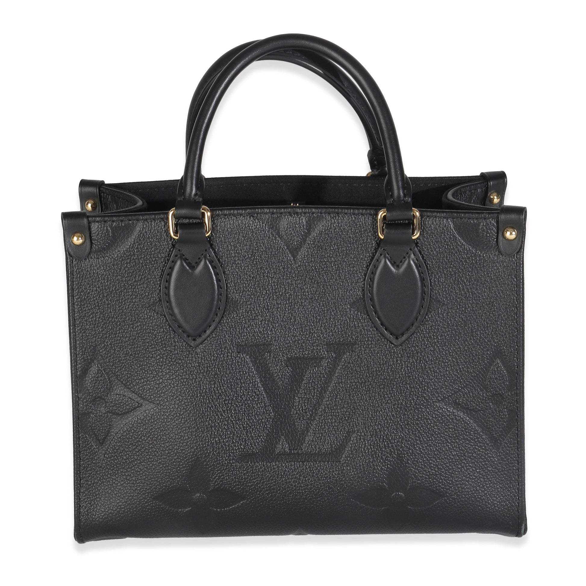Louis Vuitton Giant Empreinte Onthego PM Monogram Black Handbag Onthego Pm