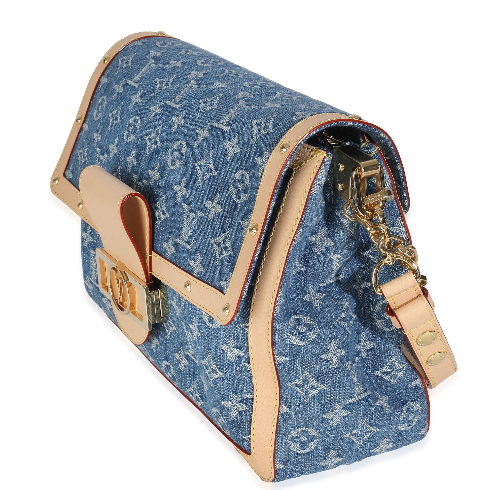 Louis Vuitton Dauphine Soft GM Monogram Denim Blue Handbag