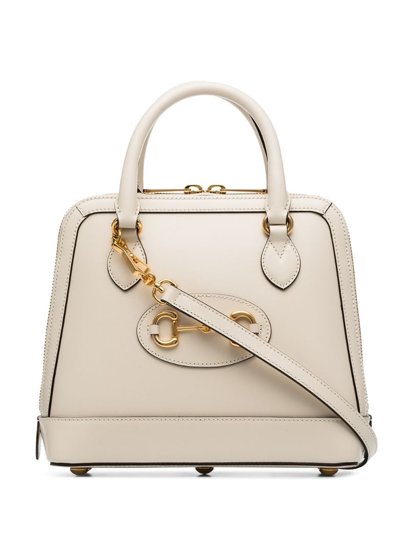Gucci - Gucci 1955 Horsebit small tote bag - women - Leather - One Size - White
