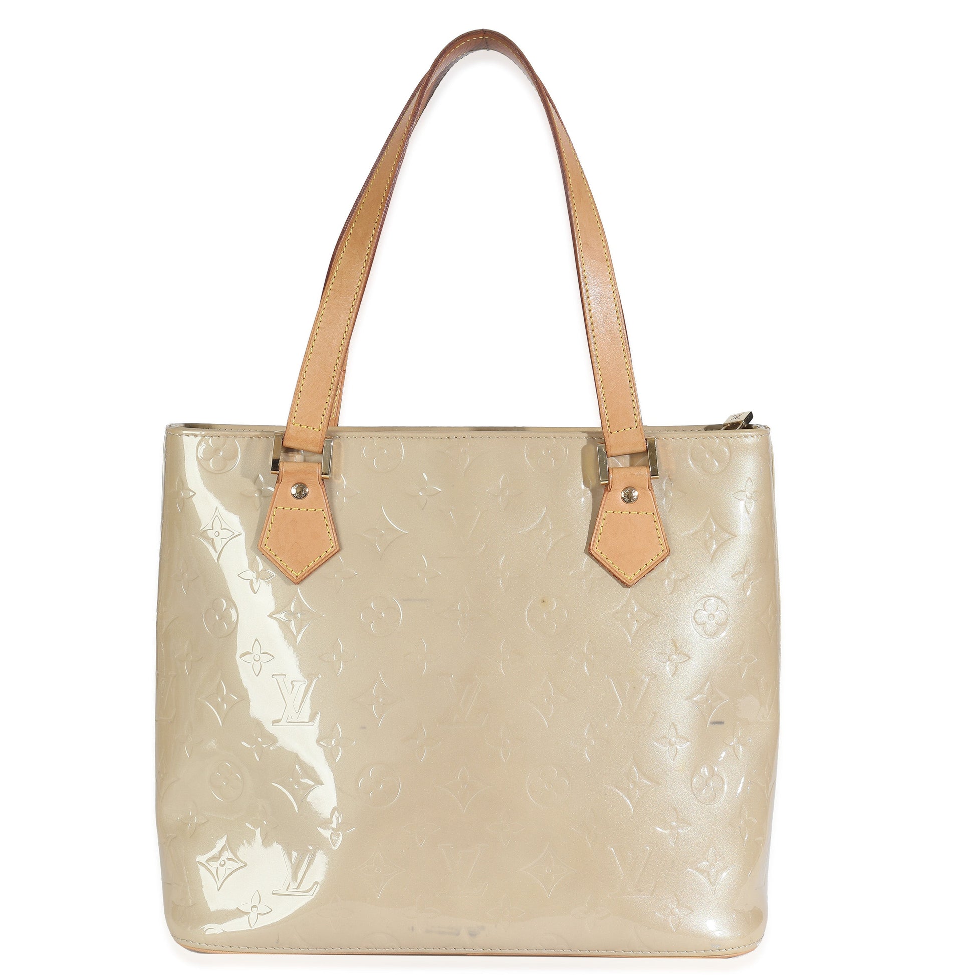Louis Vuitton Vernis Houston Monogram Beige Handbag