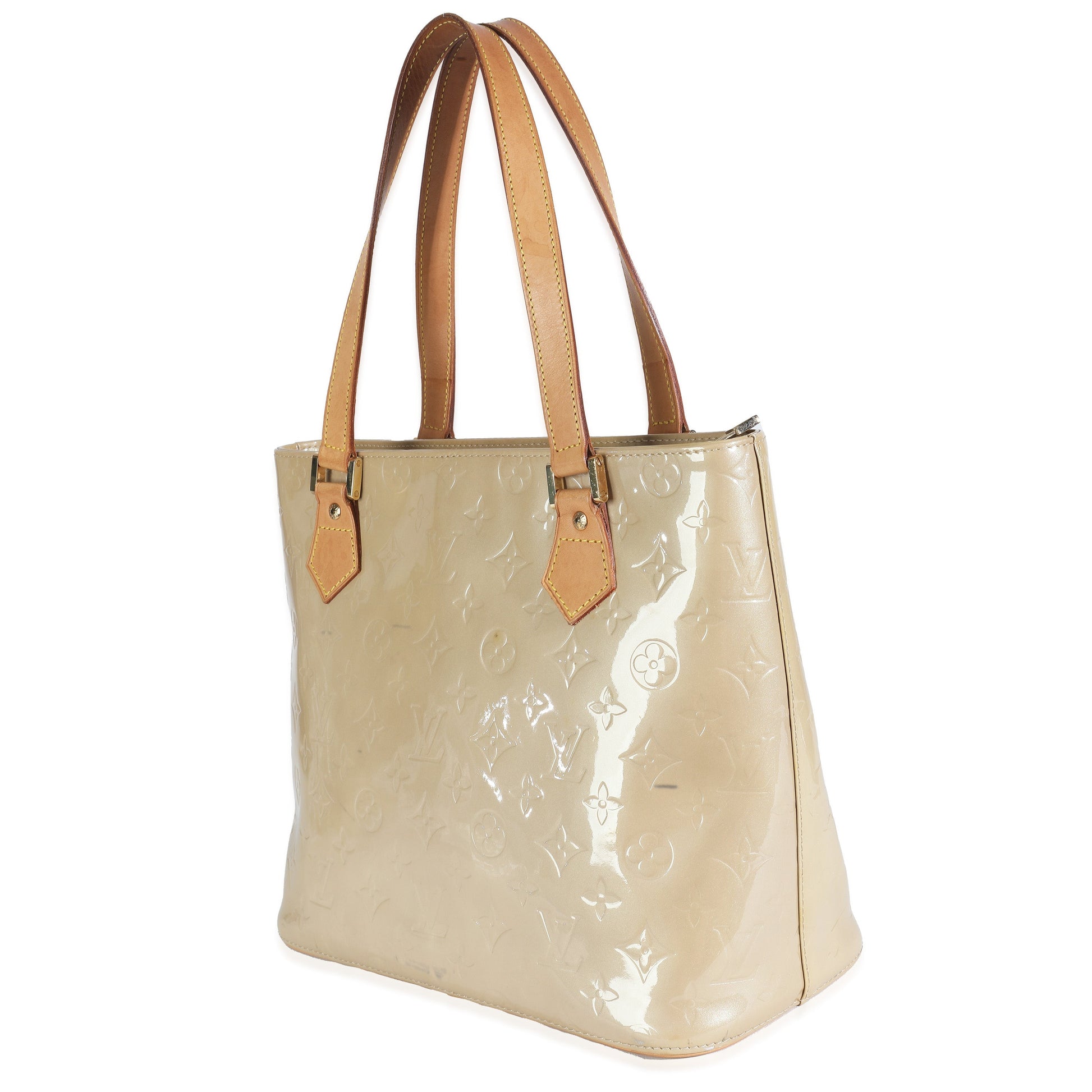 Louis Vuitton Vernis Houston Monogram Beige Handbag