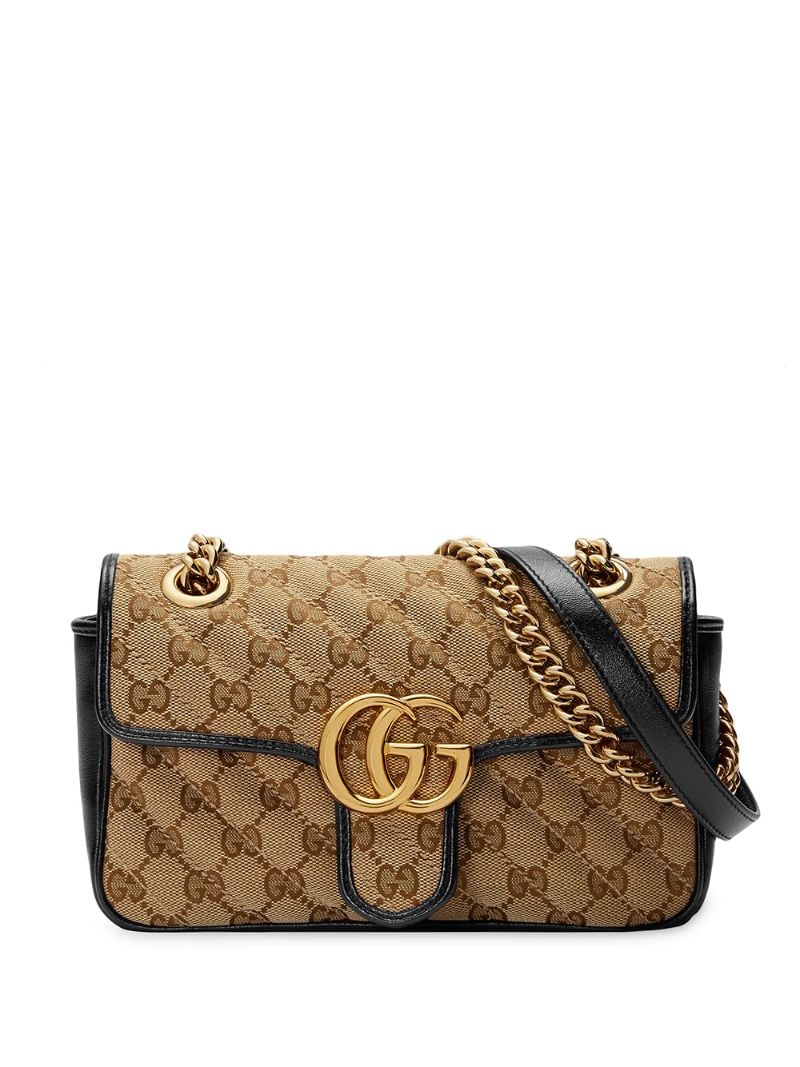 Gucci - GG Marmont matelassé mini bag - women - Leather/Canvas/metal/Microfibre - One Size - NEUTRALS